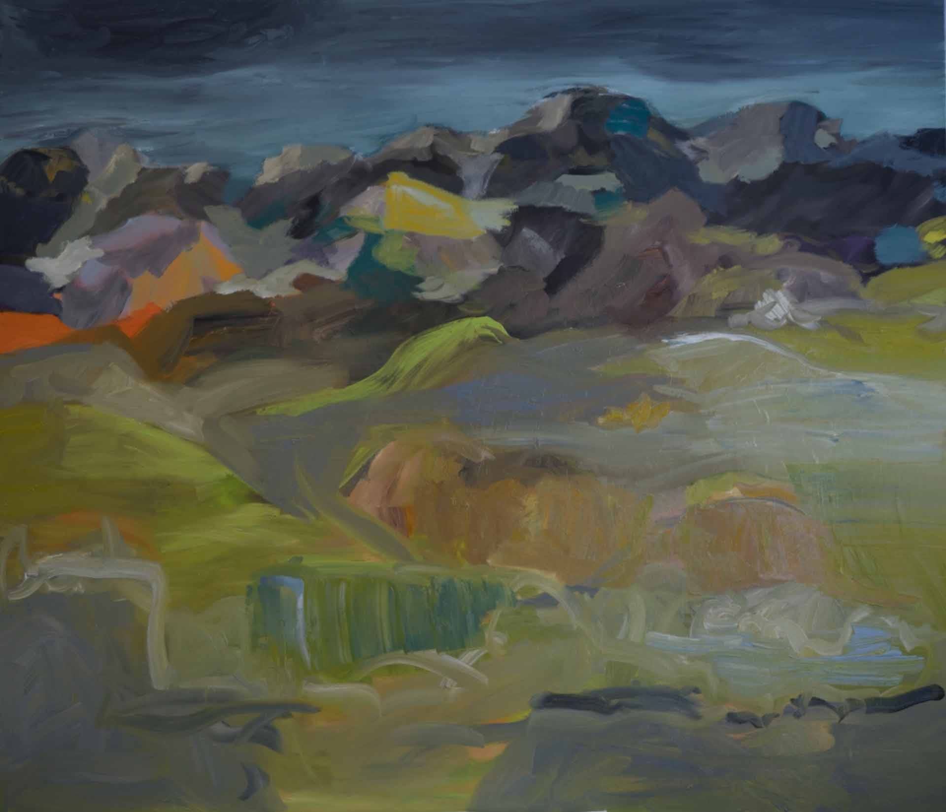 Sabine Beckmann, Springtime, oil on linen, 120 x 140 cm, 2012